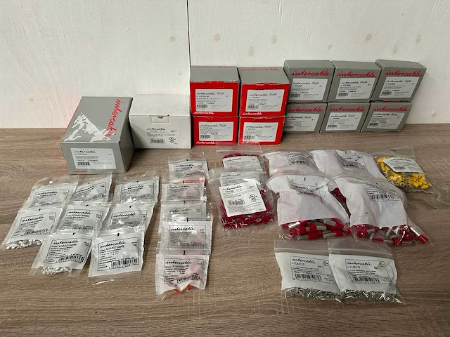 Partij intercable kabelschoenen en aderhulzen, ca 35 verpakkingen - afbeelding 1 van  7