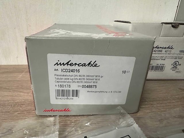Partij intercable kabelschoenen en aderhulzen, ca 35 verpakkingen - afbeelding 2 van  7