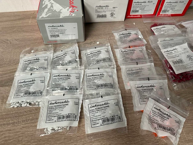 Partij intercable kabelschoenen en aderhulzen, ca 35 verpakkingen - afbeelding 7 van  7