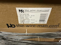 Partij iron price tags 40cm 25mm (1500x) - afbeelding 3 van  5