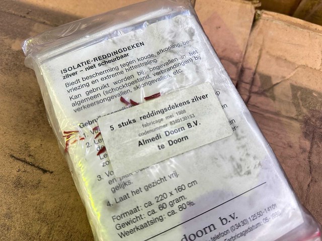 Partij isolatie-reddingdekens - afbeelding 2 van  4