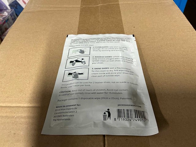 Partij jack’s shoe wipes (4200x) - afbeelding 2 van  6