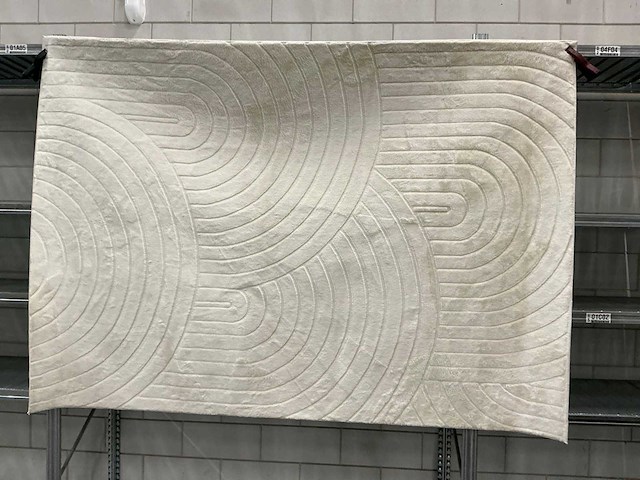 Partij japandi fluffy boogjes ivory 160x230cm vloerkleden (10x) - afbeelding 1 van  5