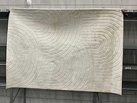 Partij japandi fluffy boogjes ivory 160x230cm vloerkleden (10x) - afbeelding 1 van  5