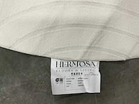 Partij japandi fluffy boogjes ivory 200x200cm round vloerkleden (12x) - afbeelding 2 van  3