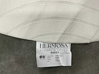 Partij japandi fluffy boogjes ivory 200x200cm round vloerkleden (12x) - afbeelding 2 van  5