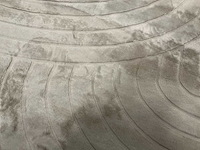 Partij japandi fluffy boogjes taupe 200x200cm round vloerkleden (15x) - afbeelding 1 van  3