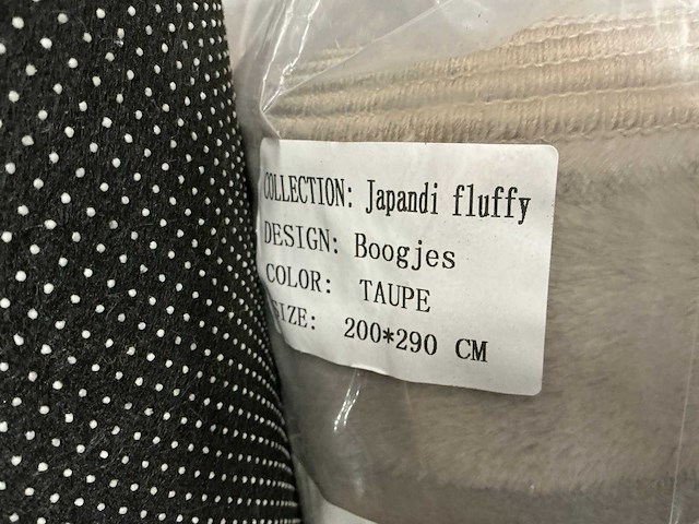 Partij japandi fluffy boogjes taupe 200x290cm (8x) - afbeelding 5 van  5