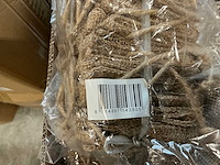 Partij jute bags with plastic bag inside 10,5x10,5x10,5cm (900x) - afbeelding 5 van  7