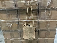 Partij jute bags with plastic bag inside 15x15x17cm (2250x) - afbeelding 1 van  5