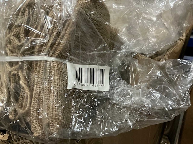 Partij jute bags with plastic bag inside 15x15x17cm (2250x) - afbeelding 5 van  5