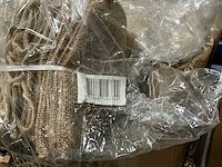 Partij jute bags with plastic bag inside 15x15x17cm (2250x) - afbeelding 5 van  5