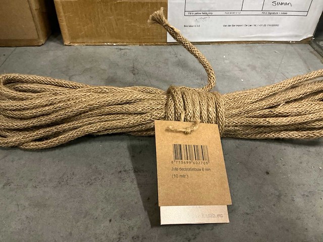Partij jute ropes 10mtr (450x) - afbeelding 5 van  6
