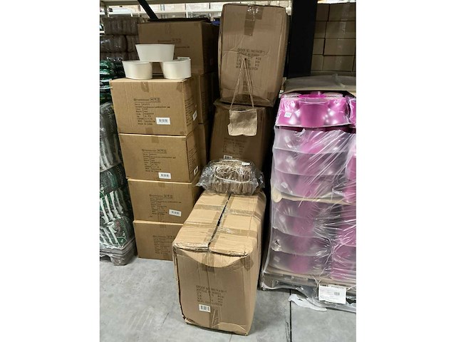 Partij jute tasjes 16x16x16cm (1500x) - afbeelding 3 van  5