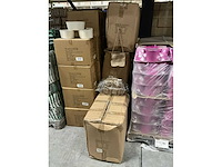 Partij jute tasjes 16x16x16cm (1500x) - afbeelding 3 van  5