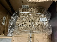 Partij jute tasjes 16x16x16cm (1500x) - afbeelding 4 van  5