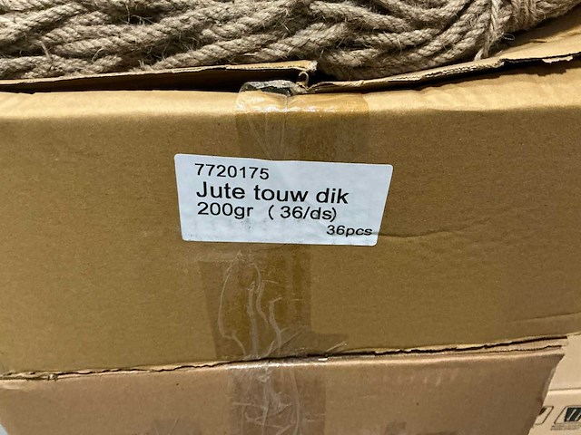 Partij jute touw dik 200gr (157x) - afbeelding 4 van  4