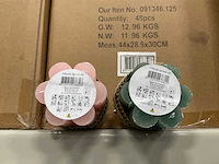 Partij kaarsen groen&roze h10cm 5h branduren (2660x) - afbeelding 4 van  4
