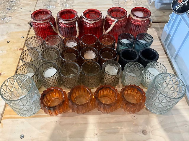 Partij kaarshouders - afbeelding 1 van  4