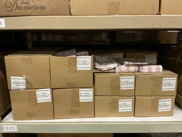 Partij kadozak growing hearts 40grs wit gebleekt kraft 120x190mm (16000x) - afbeelding 3 van  4