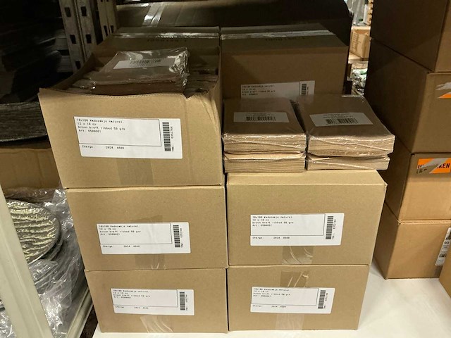 Partij kadozakken 12x18cm brown kraft ribbed 50 grs (11000x) - afbeelding 1 van  4