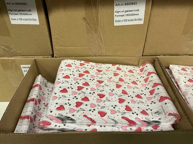 Partij kadozakken growing hearts 180x250mm (14000x) - afbeelding 1 van  3