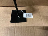 Partij kandelaars zwart h15,5xø6cm (565x) - afbeelding 2 van  4