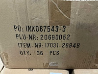 Partij kandelaars zwart h15,5xø6cm (565x) - afbeelding 4 van  4