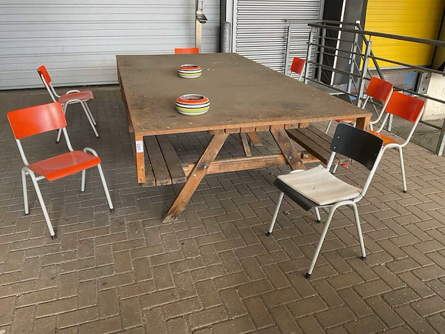 Partij kantinestoelen, 17 stuks - afbeelding 1 van  5