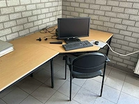 Partij kantoorinrichting met bureaus, 2 kasten en 4 stoelen - afbeelding 8 van  12