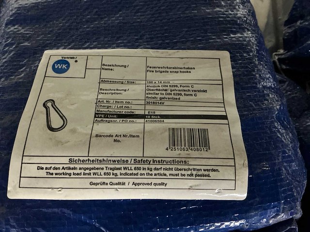 Partij karabijnhaken - afbeelding 2 van  2