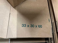 Partij kartonnen dozen 33x30x60cm (200x) - afbeelding 2 van  3