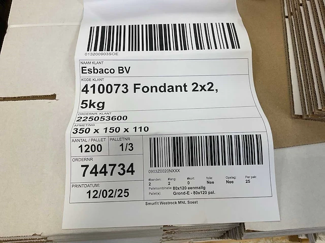 Partij kartonnen dozen onbedrukt (4500x) - afbeelding 3 van  7