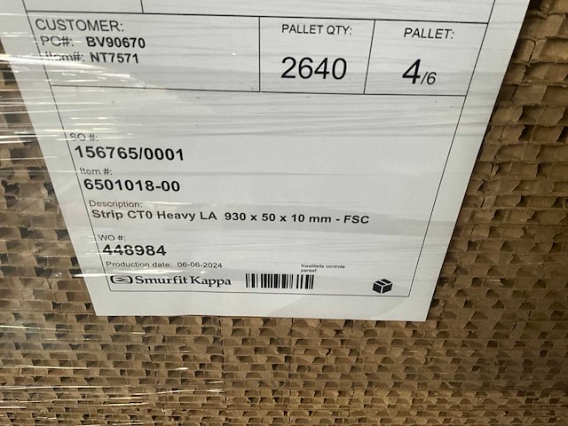 Partij kartonnen honingraatstrips - afbeelding 6 van  7