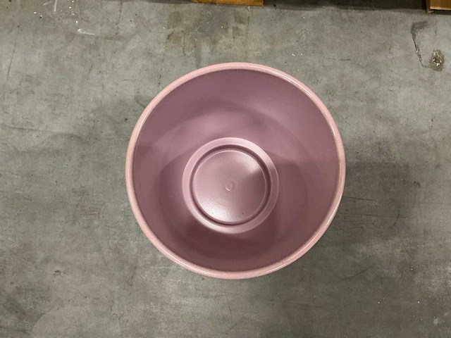 Partij keramische orchideeënpotten rosa stone ø24cm (26x) - afbeelding 4 van  5