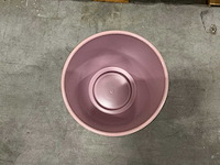 Partij keramische orchideeënpotten rosa stone ø24cm (26x) - afbeelding 4 van  5