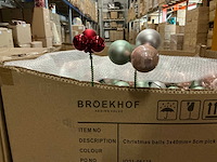 Partij kerstballen 3x40mm & 3x25mm +8cm pick (5016x) - afbeelding 1 van  6