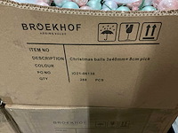 Partij kerstballen 3x40mm & 3x25mm +8cm pick (5016x) - afbeelding 4 van  6