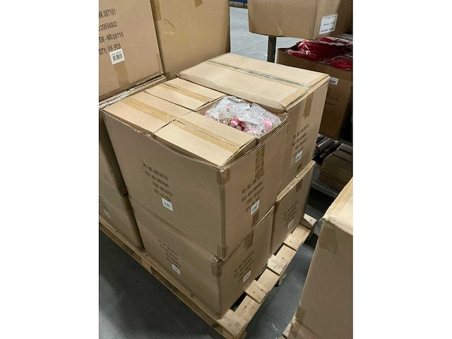 Partij kerstballen roze (384x) - afbeelding 4 van  4