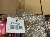 Partij kerstballen roze (96x) - afbeelding 2 van  4