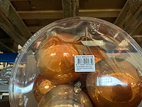 Partij kerstballen unbreakable&seamless d10cm 9/tube 2-tone pearly (78 tubes) - afbeelding 2 van  4