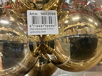 Partij kerstballen unbreakable&seamless d10cm gold-shiny 9/tube (144 tubes) - afbeelding 2 van  4