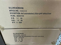 Partij kerstballen unbreakable&seamless d10cm gold-shiny 9/tube (84 tubes) - afbeelding 4 van  4