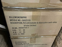Partij kerstballen unbreakable&seamless d10cm ochre matt-shiny 9/tube (30 tubes) - afbeelding 4 van  4