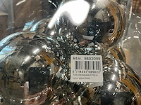 Partij kerstballen unbreakable&seamless d10cm silver-glans 9/tube (42 tubes) - afbeelding 2 van  4