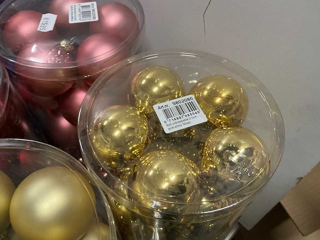 Partij kerstballen unbreakable&seamless d5cm 30/tube (124 tubes) - afbeelding 14 van  21