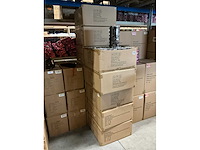 Partij kerstballen unbreakable&seamless d5cm black matt-shiny 30/tube (192 tubes) - afbeelding 4 van  4
