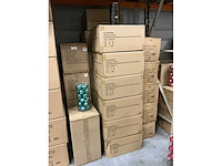 Partij kerstballen unbreakable&seamless d5cm black matt-shiny 30/tube (208 tubes) - afbeelding 3 van  4