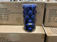 Partij kerstballen unbreakable&seamless d5cm jeansblue 30/tube (128 tubes) - afbeelding 1 van  4
