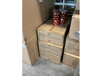 Partij kerstballen unbreakable&seamless d5cm manderine matt-shiny 30/tube (96 tubes) - afbeelding 3 van  4